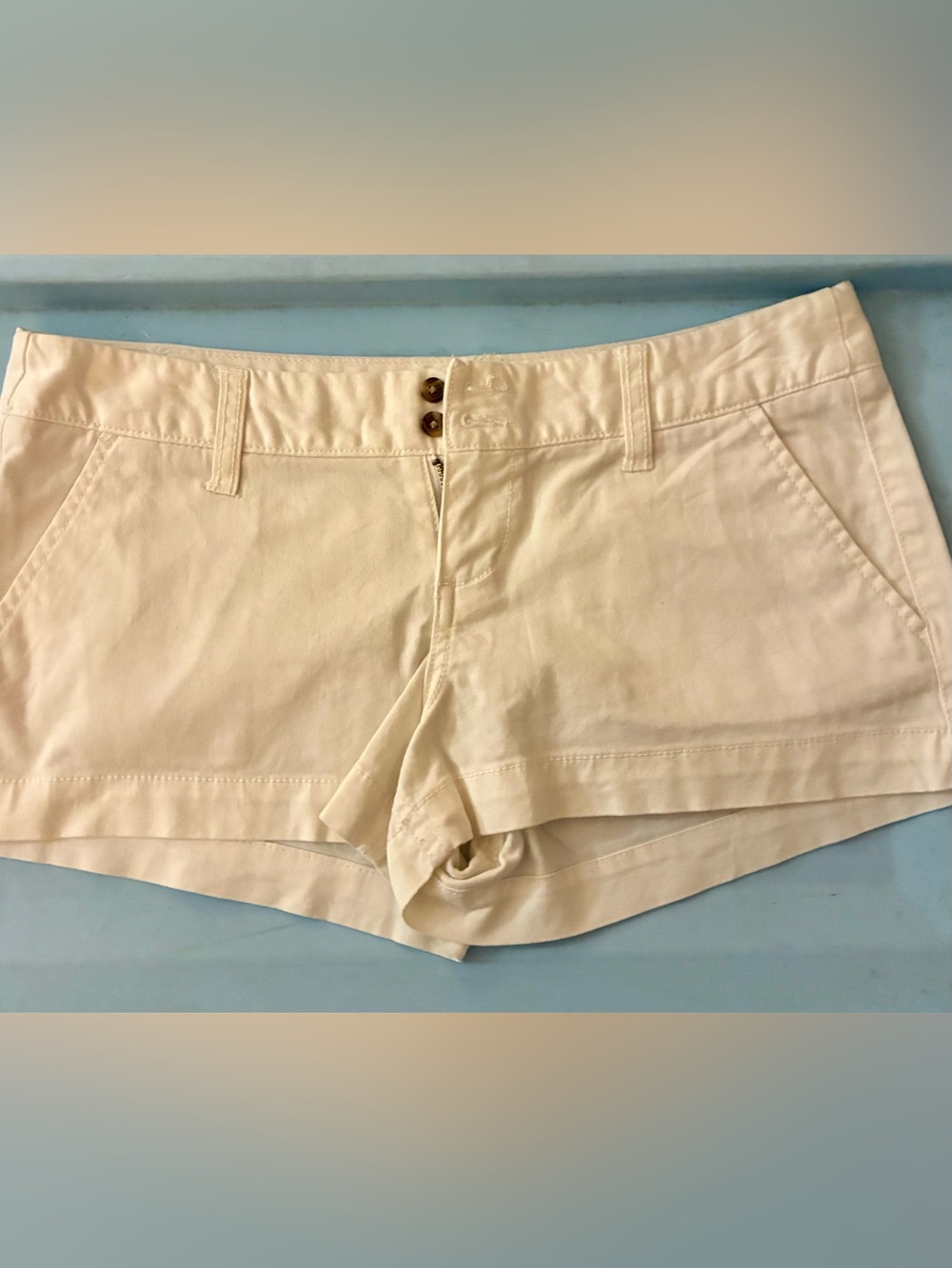Women’s White Casual Cotton Chino Shorts🌺